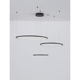 Lampa Wisząca 3 Okręgi Czarna | Nowoczesny Design