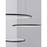 Lampa Wisząca 3 Okręgi Czarna | Nowoczesny Design