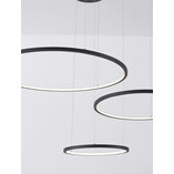 Lampa Wisząca 3 Okręgi Czarna | Nowoczesny Design