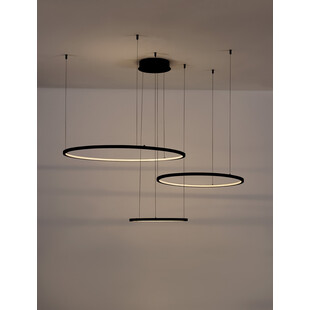 Lampa Wisząca 3 Okręgi Czarna | Nowoczesny Design