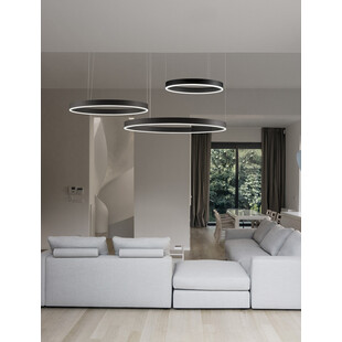 Lampa wisząca nowoczesna Gemma LED 60-100cm czarna