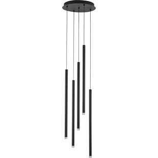 Lampa wiszące tuby Navrati LED V 35,5cm czarna