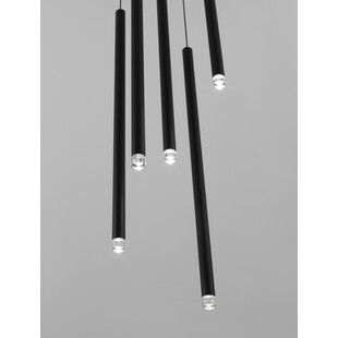 Lampa wiszące tuby Navrati LED V 35,5cm czarna