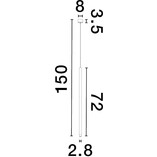Lampa wisząca Navrati LED czarna - Minimalistyczny design | Decolab24