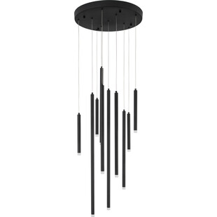 Lampa minimalistyczna wiszące tuby Hose LED 50cm czarna