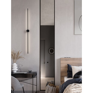 Kinkiet LED String 120cm czarny | Nowoczesny design