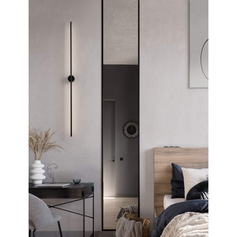 Kinkiet LED String 120cm czarny | Nowoczesny design