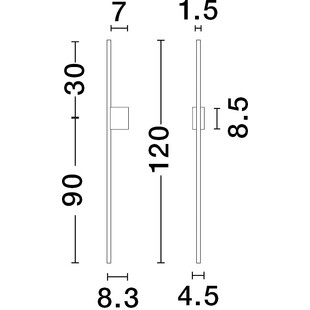 Kinkiet LED String LED II 120cm czarny - Decolab24