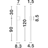 Kinkiet LED String LED II 120cm czarny - Decolab24