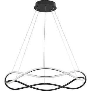 Lampa wisząca nowoczesna Nanni LED 80cm czarna