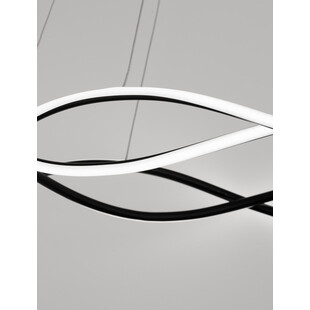 Lampa wisząca nowoczesna Nanni LED 80cm czarna
