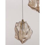 Lampa Wisząca Szklana 3-Punktowa Luxe III | Bursztynowa - Decolab24