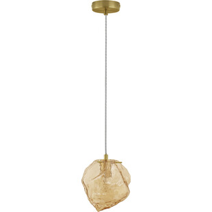 Lampa wisząca szklana Luxe | Bursztynowa | Decolab24