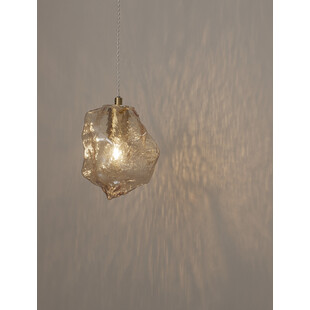 Lampa wisząca szklana Luxe | Bursztynowa | Decolab24
