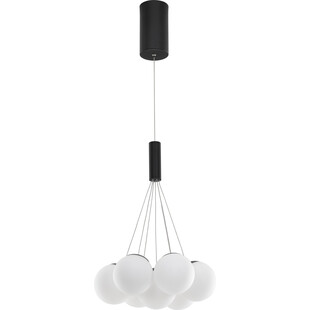 Lampa wisząca szklane kule Nebbia VII 36cm biało-czarna
