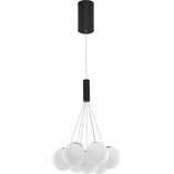 Lampa wisząca Nebbia VII - Szklane kule biało-czarne | Decolab24