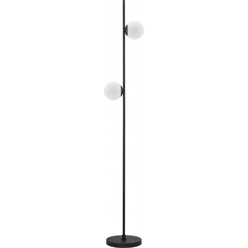 Lampa podłogowa Nebbia | Szkło biało-czarne | Decolab24