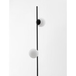 Lampa podłogowa Nebbia | Szkło biało-czarne | Decolab24