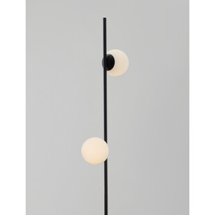 Lampa podłogowa Nebbia | Szkło biało-czarne | Decolab24