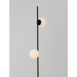 Lampa podłogowa Nebbia | Szkło biało-czarne | Decolab24