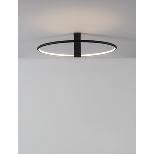 Plafon okrągły nowoczesny Rave LED 60cm czarny