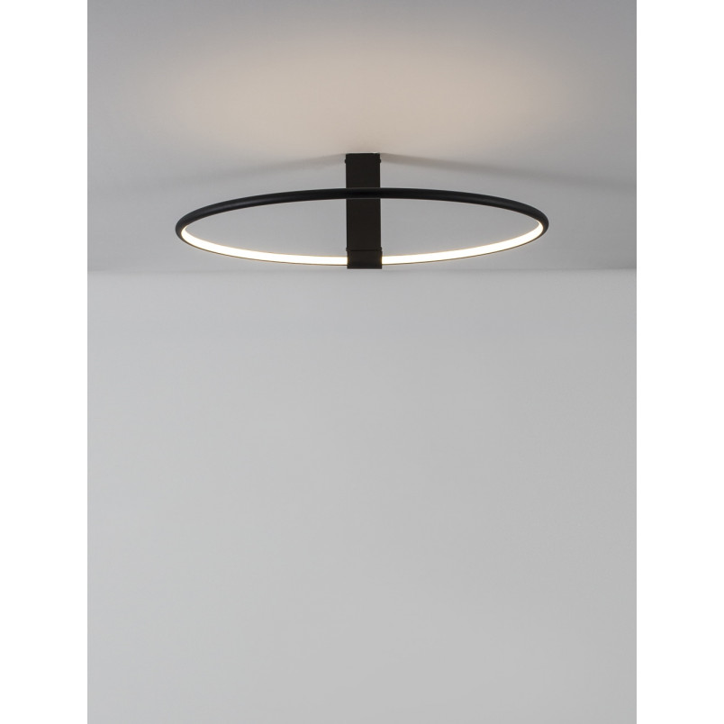 Plafon LED Rave 60cm Czarny | Nowoczesne Lampy Decolab24