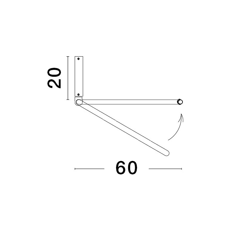 Plafon LED Rave 60cm Czarny | Nowoczesne Lampy Decolab24