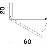 Plafon LED Rave 60cm Czarny | Nowoczesne Lampy Decolab24