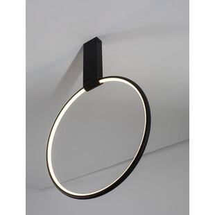 Plafon okrągły nowoczesny Rave LED 40cm czarny