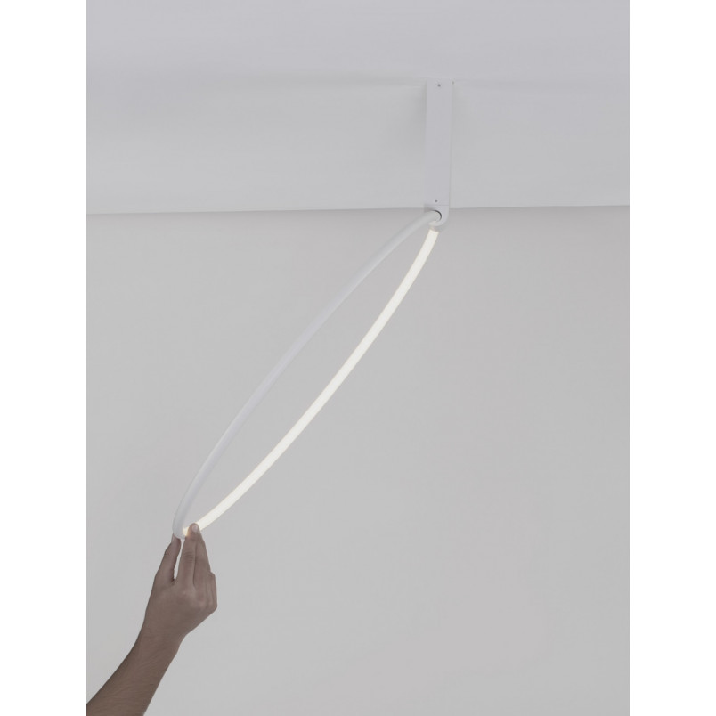 Plafon LED okrągły biały Rave 60cm - Nowoczesne oświetlenie