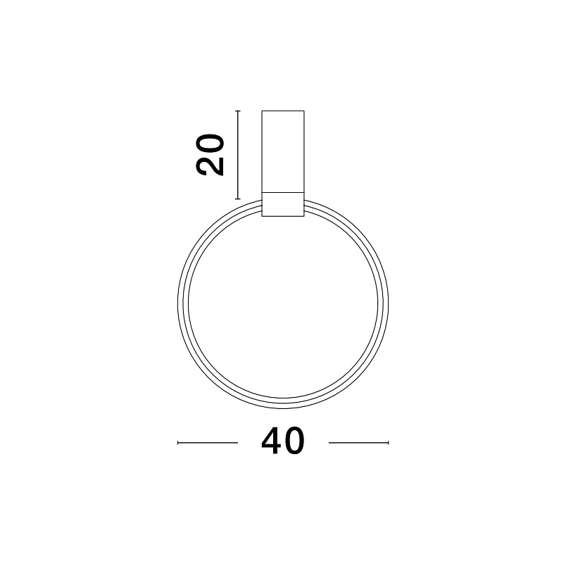 Plafon LED Rave 40cm - Nowoczesne Oświetlenie | Decolab24