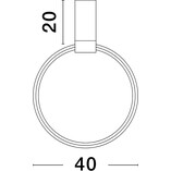 Plafon LED Rave 40cm - Nowoczesne Oświetlenie | Decolab24