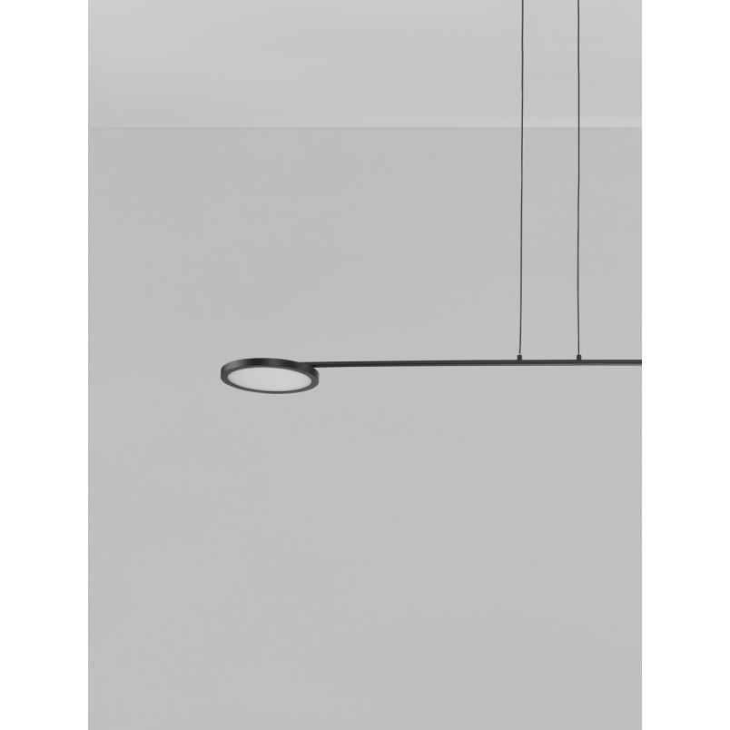 Lampa wisząca LED czarna | Field 2-punktowa 100cm - Decolab24