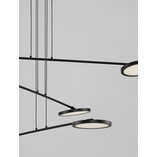 Lampa wisząca LED 6 punktów czarna | Decolab24
