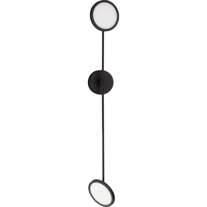 Kinkiet podwójny LED czarny | Nowoczesny design - Decolab24