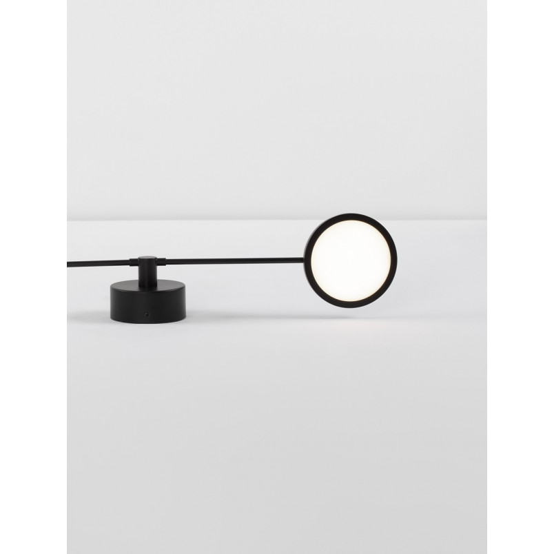 Kinkiet podwójny LED czarny | Nowoczesny design - Decolab24