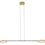 Lampa wisząca LED Field - złota i czarna | Decolab24