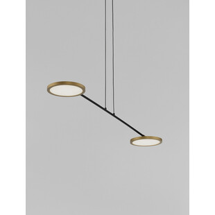 Lampa wisząca LED Field - złota i czarna | Decolab24