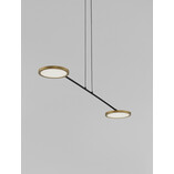 Lampa wisząca LED Field - złota i czarna | Decolab24