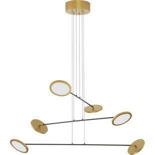 Lampa wisząca nowoczesna 6 punktowa Field LED złoty / czarny