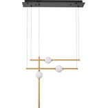 Lampa Wisząca Glamour Złota Marks LED | Decolab24