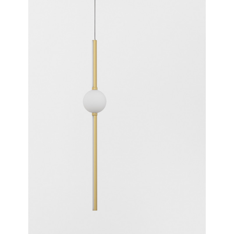 Lampa wisząca glamour Marks LED | Złota, Nowoczesna | Decolab24
