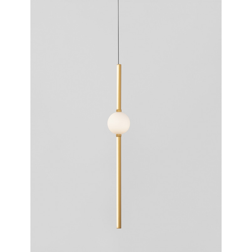 Lampa wisząca glamour Marks LED | Złota, Nowoczesna | Decolab24