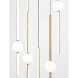 Lampa Wisząca Glamour Złota 5-Punktowa Marks LED | Decolab24