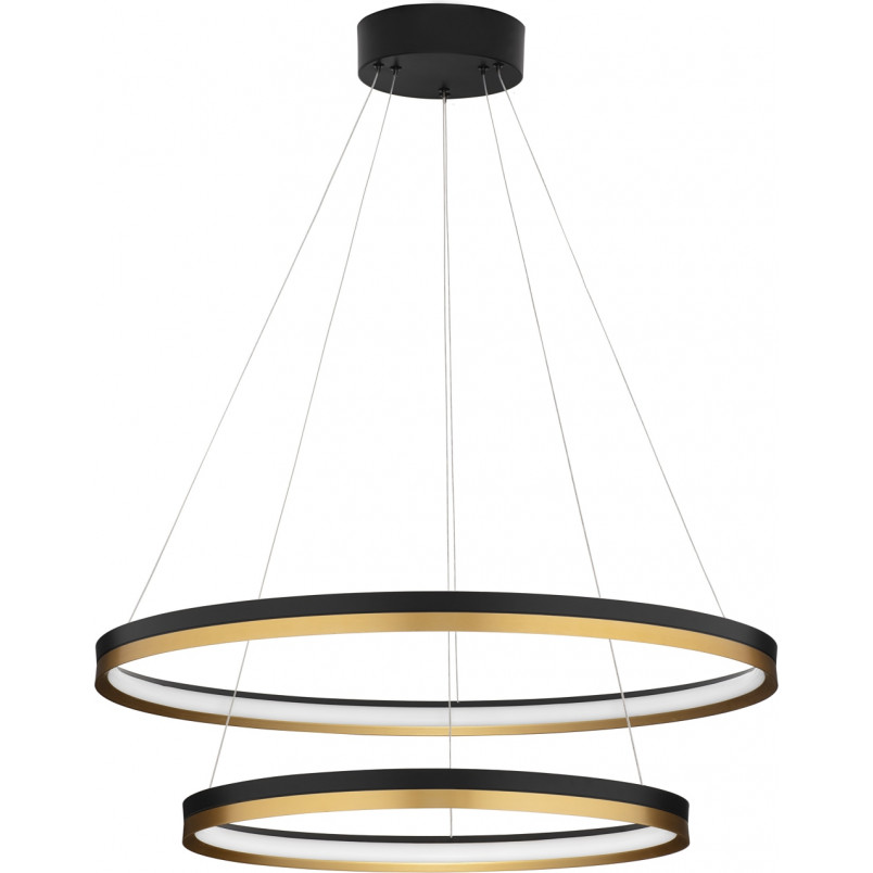 Lampa wisząca Davis II LED | Czarny/Złoty - Decolab24