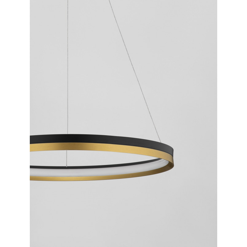 Lampa wisząca Davis LED | Czarna i Złota | Decolab24
