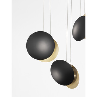 Lampa wisząca LED Case: Nowoczesny design, czarno-złota