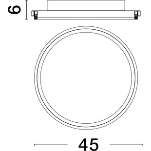 Plafon LED Sallow 45cm - Nowoczesne Oświetlenie | Decolab24