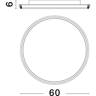 Plafon LED Sallow 60cm biały | Nowoczesne lampy - Decolab24