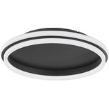 Plafon LED czarny Sallow 45cm - Nowoczesne oświetlenie